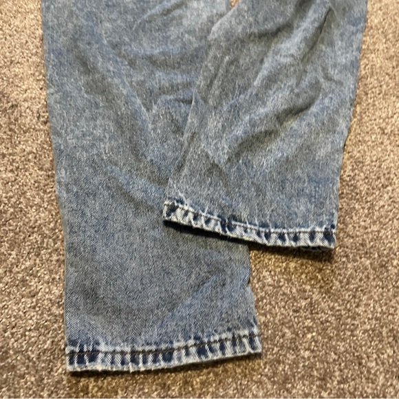 Guess Reda Fold Over High Waist Acid Wash Straight Leg Jeans Women’s Size 30 - Picture 14 of 16